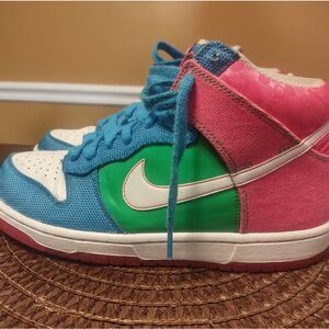 Nike 6.0 High Dunk Womens Sneaker Skater Shoes Sz 9 Retro 454054-136